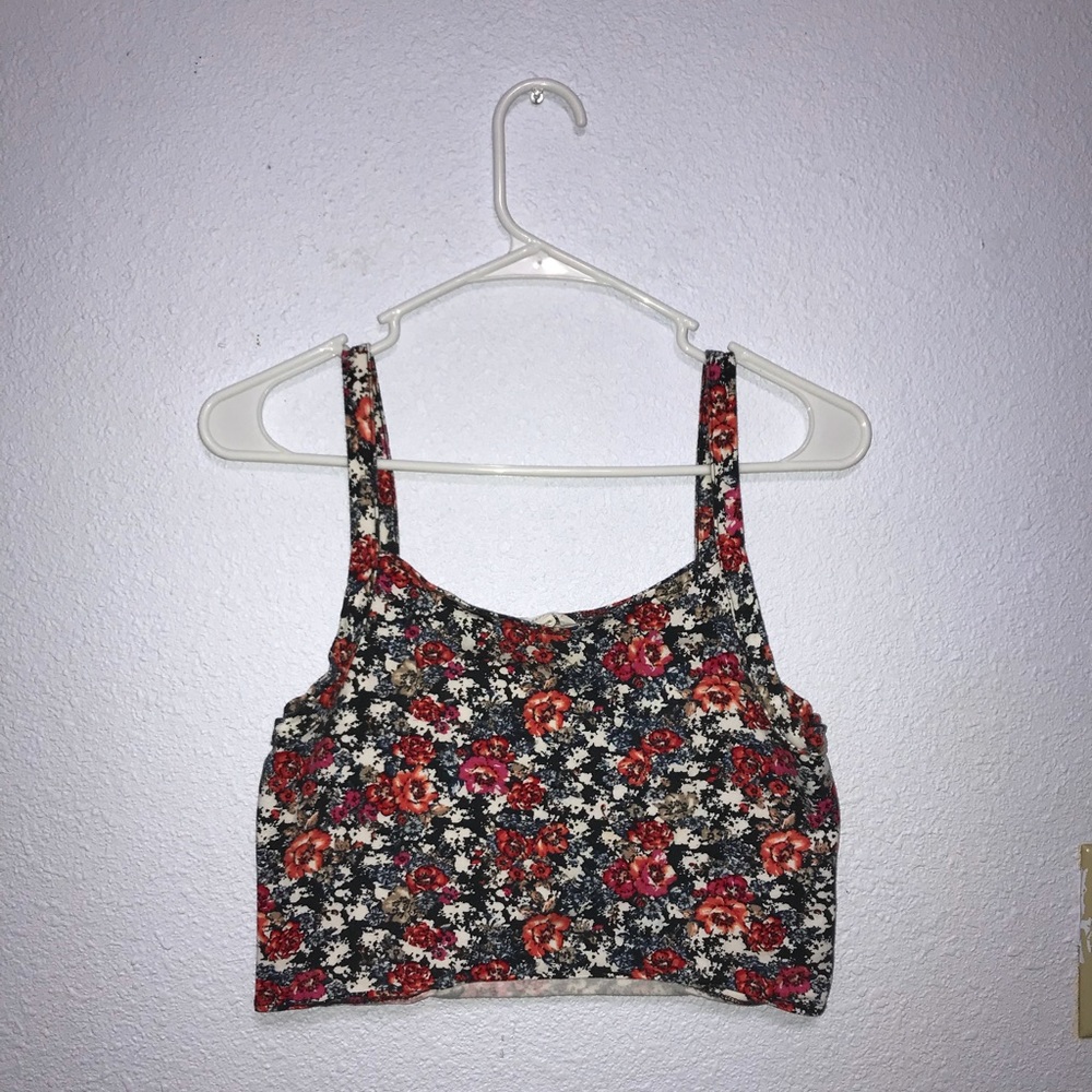 Flowered crop top